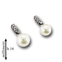 Orecchini Gemoro Donna in Oro bianco Perla OP131BIA - OP131BIA